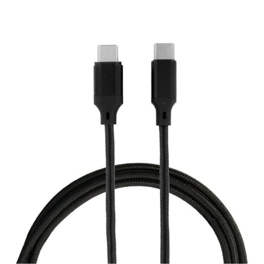 Cable USB C a USB C Mobilis 2 m USB 2.0 480 Mbit/s Negro Gris