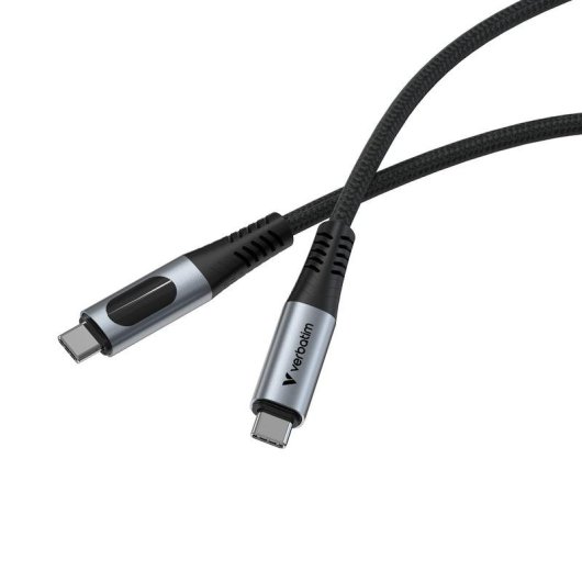 Cable USB4 Verbatim 31849 1,2 m USB-C a USB-C 40 Gbit/s Negro