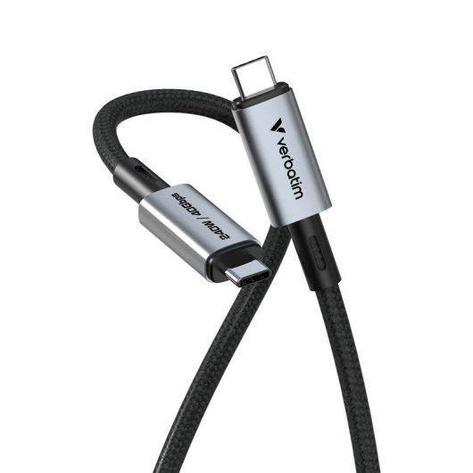 Cavo USB4 Verbatim 1,2 m USB-C a USB-C 40 Gbit/s Nero