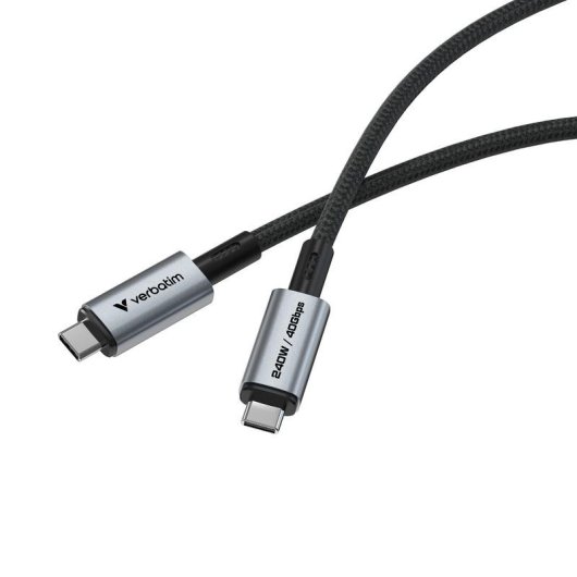 Cavo USB4 Verbatim 1,2 m USB-C a USB-C 40 Gbit/s Nero