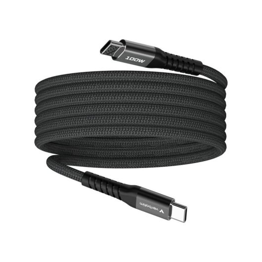 Cable USB C a USB C Verbatim 31863 1,2 m USB 2.0 Negro
