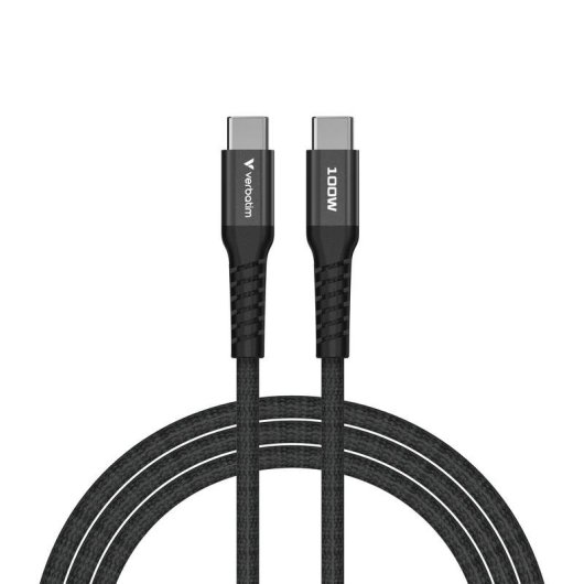 Cable USB C a USB C Verbatim 31863 1,2 m USB 2.0 Negro