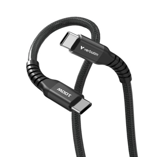 Cable USB C a USB C Verbatim 31863 1,2 m USB 2.0 Negro