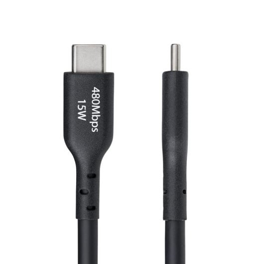 Cable USB-A a USB-C StarTech 4m 3A Carga Rápida USB 2.0 Negro
