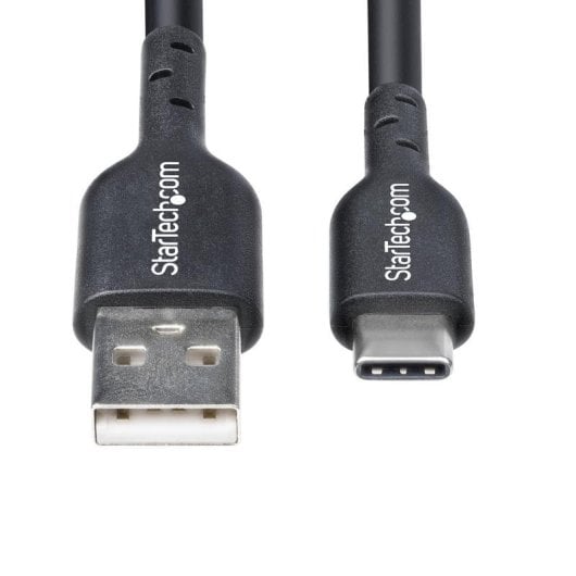 Cable USB-A a USB-C StarTech 4m 3A Carga Rápida USB 2.0 Negro