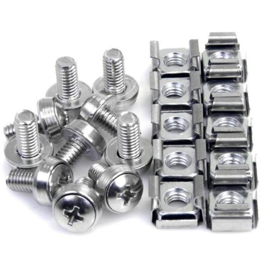 Tornillos et Écrous M6 pour Rack de Serveurs StarTech.com 50 Unidades