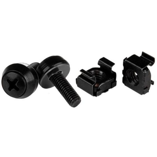 Tornillos et Écrous pour Rack M5 12mm StarTech.com Kit 50 Pièces Noir