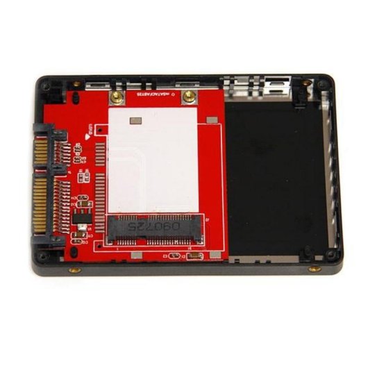 Boîtier adaptateur StarTech SSD mSATA vers SATA 2,5 pouces aluminium argent