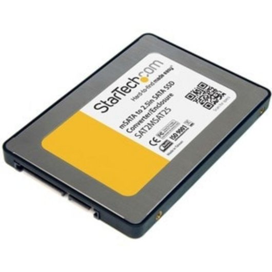 Boîtier adaptateur StarTech SSD mSATA vers SATA 2,5 pouces aluminium argent