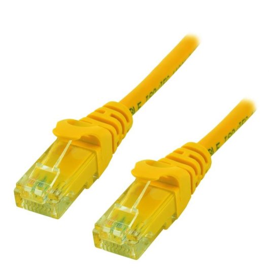 Cable réseau MCL Cat6 U/UTP 0,5 m jaune