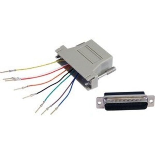 Adaptador StarTech DB25 a RJ45 Macho a Hembra Gris