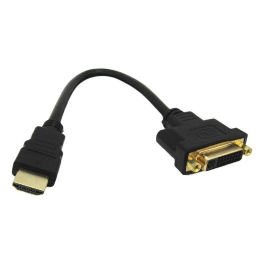 Adaptateur HDMI Macho à DVI Femelle 0,2 m Noir DLH DY-TU5036