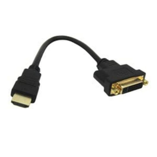 Adaptateur HDMI Macho à DVI Femelle 0,2 m Noir DLH DY-TU5036