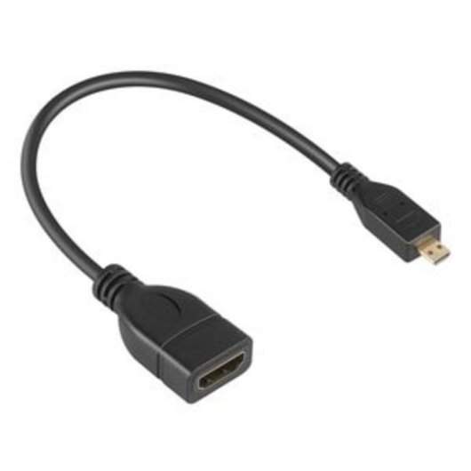 Cable adaptador HDMI Micro a HDMI Estándar DLH 0,16 m Negro