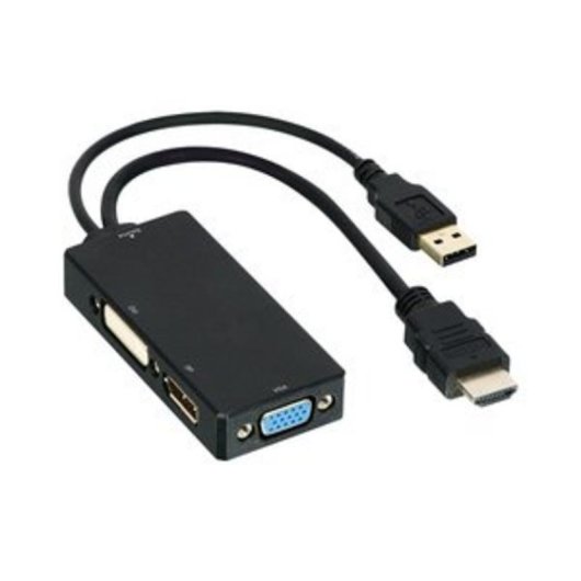 Adaptateur vidéo DLH DY-TU4790 HDMI vers DVI/VGA/DisplayPort