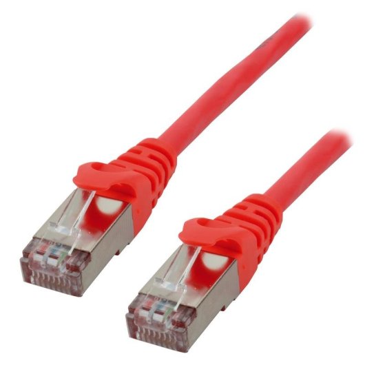 Cable de red MCL Cat6a S/FTP 2 m rojo