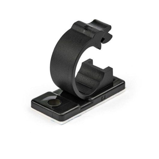 Kabelclips StarTech selbstklebend schwarz mittel 100 Stück
