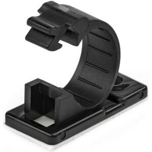 Kabelclips StarTech selbstklebend schwarz mittel 100 Stück
