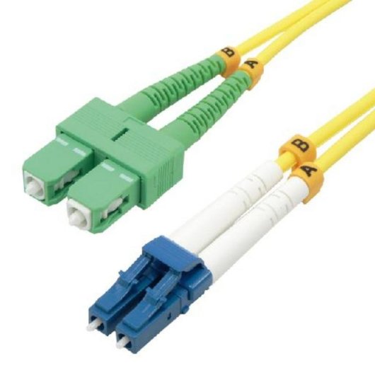 Cable Fibre Optique MCL 1 m SCAPC/LC OS2 Duplex