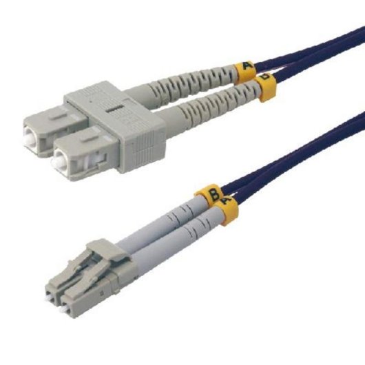 Cable fibre optique MCL 0,5 m OM4 duplex SC à LC