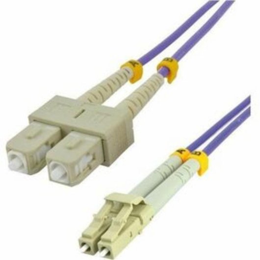 Cable fibre optique MCL 0,5 m OM4 duplex SC à LC