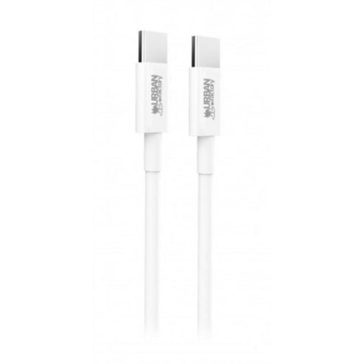 Câble USB-C vers USB-C Urban Factory CAB02UF 2 m USB 3.2 Gen 1 5 Gbit/s Blanc