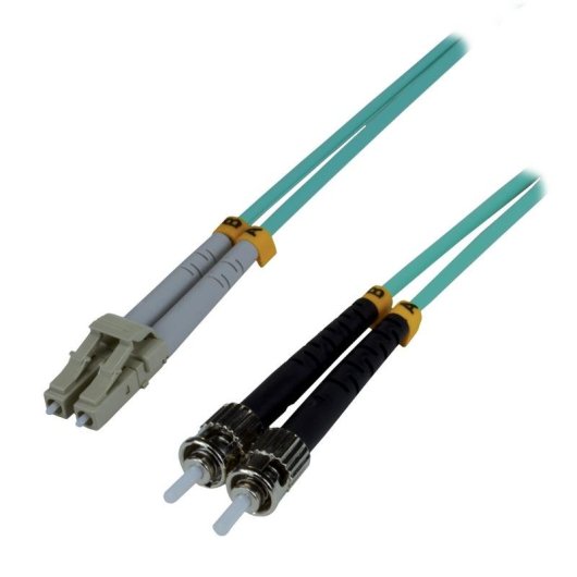 Cable de fibra óptica MCL 15 m LC/ST OM3 duplex multimodo