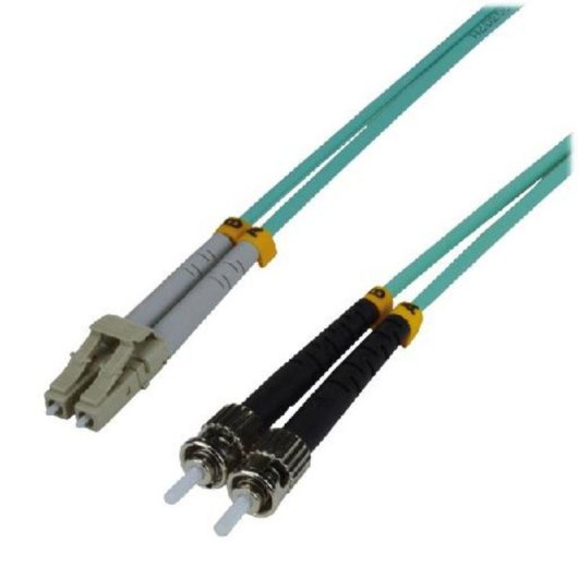 Cable de fibra óptica MCL 15 m LC/ST OM3 duplex multimodo