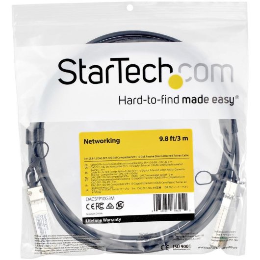 Cable SFP+ DAC 10 Gbps 3 m StarTech.com compatible Dell EMC