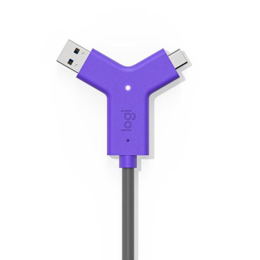 Cable de données Logitech Swytch 1,5 m USB Noir et Violet