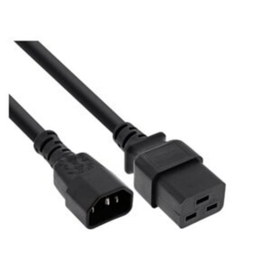Câble d'alimentation DLH DY-WU5274 2,5 m IEC C14 à IEC C19 10 A Noir