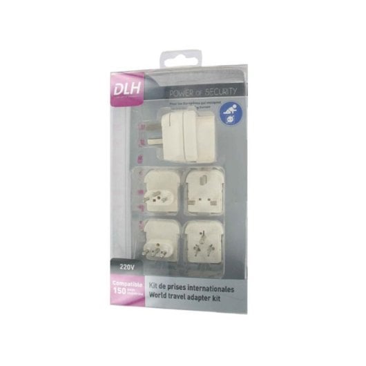 Adaptateur de prise universel DLH DY-WU1307 blanc 2500W