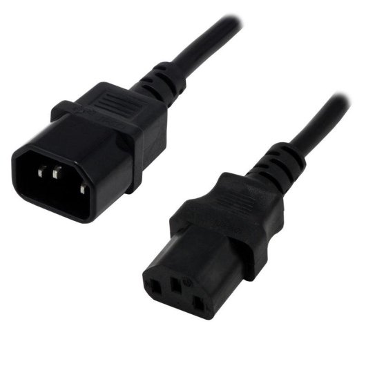 Cable de alimentación MCL 5 m C14 macho a C13 hembra