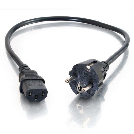 Cable de alimentación C2G 2 m CEE7/7 a C13 acoplador 16 AWG