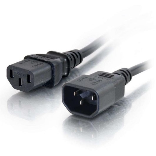Cable de alimentación C2G de 2 m IEC320C13 a IEC320C14 18 AWG