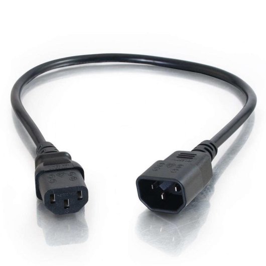 Cable de alimentación C2G de 2 m IEC320C13 a IEC320C14 18 AWG