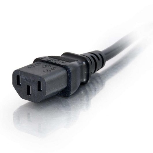 Cable de alimentación C2G de 2 m IEC320C13 a IEC320C14 18 AWG