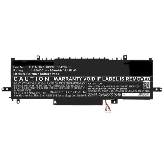 Batterie DLH pour ASUS UM433D/UX333FAC 4200mAh 49Wh LiPo 11.55V