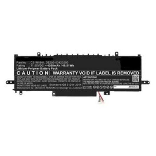 Batterie DLH pour ASUS UM433D/UX333FAC 4200mAh 49Wh LiPo 11.55V