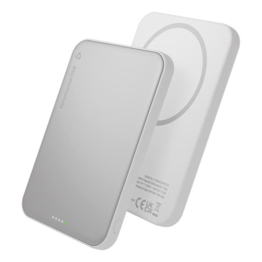 Batería externa Dbramante1928 CP05ACWH7273 5000 mAh Cargador inalámbrico 25 W Aluminio