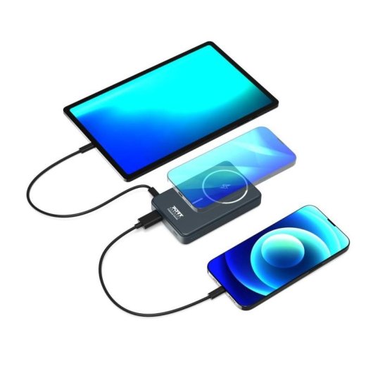 Externer Akku Port Designs 907005 10000 mAh Power Delivery Ladegerät Schwarz