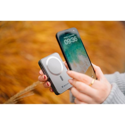Externer Akku Verbatim Charge 'n' Go Magnetic Wireless 10000 mAh 35 W Grau