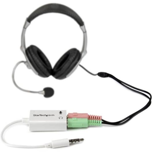 Adaptador de auriculares con micrófono StarTech MUYHSMFFADW 3,5mm 4 pines a 2x 3,5mm