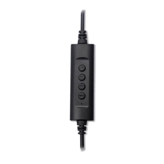 Casque MCL CSQ-M/USB filaire USB pour bureau centre d'appels noir argent