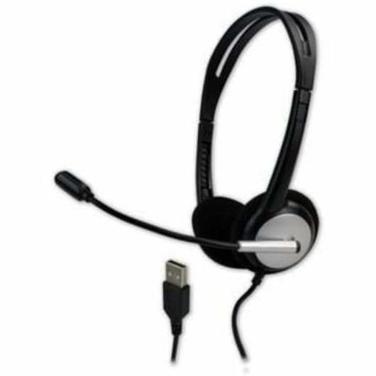 Auriculares MCL MK1A99BZCSQMUSBAB con cable USB, cancelación de ruido, oficina y call center, negros