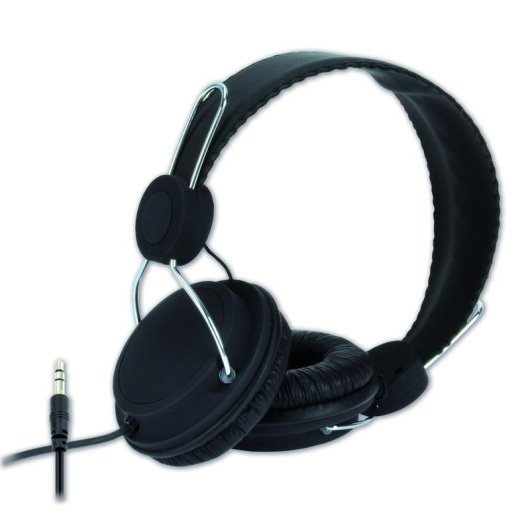 Auriculares MCL CSQ-HEAD/NZ avec câble 3,5 mm filaire pour musique noir