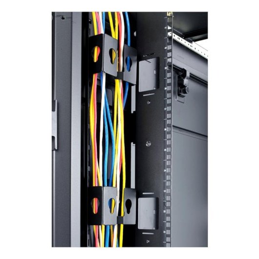 Support mural APC AR7710 pour contención de cables, noir