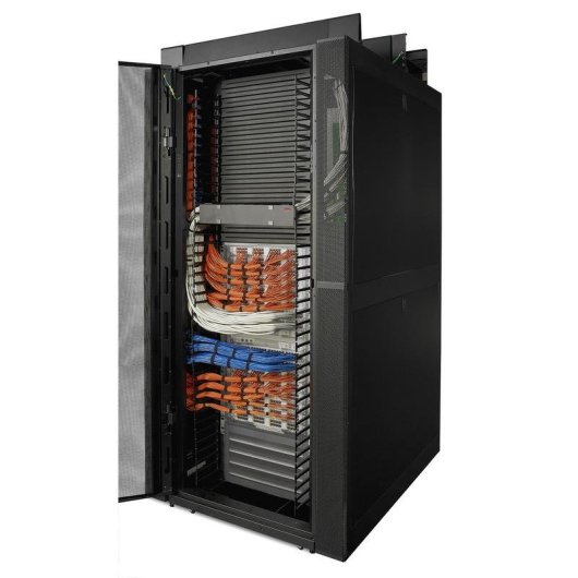 Canaleta para cables APC AR7717A recta vertical negra 42U