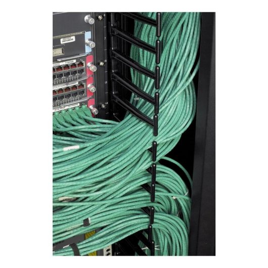 Canaleta para cables APC AR7717A recta vertical negra 42U