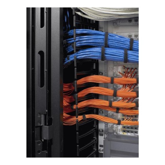 Canaleta para cables APC AR7717A recta vertical negra 42U